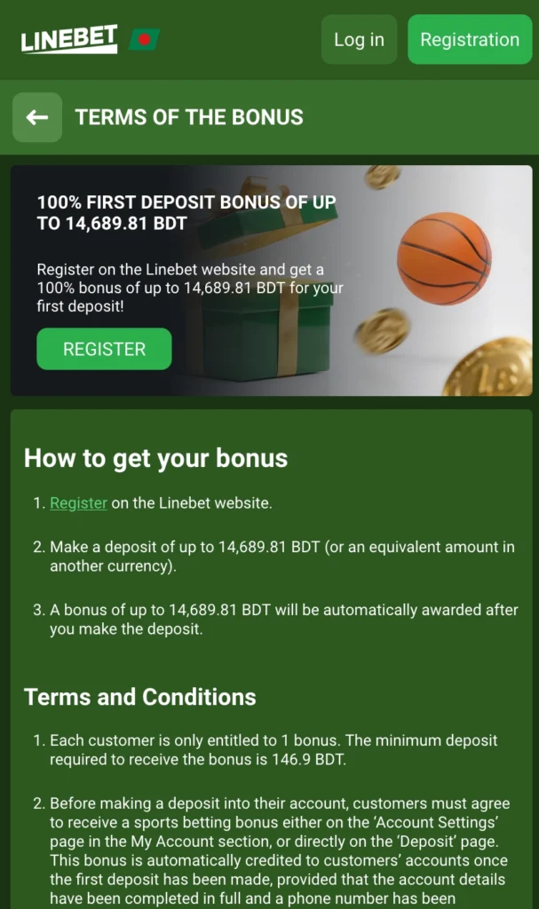 bonus linebet bangaldesh