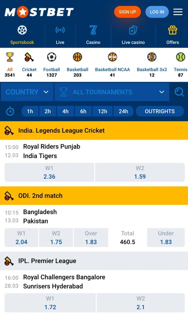 cricket site bangladesh mostbet