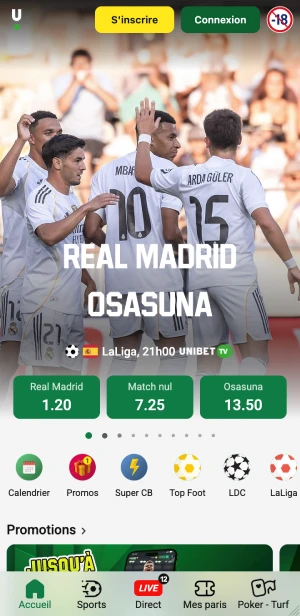 Unibet paris sportif