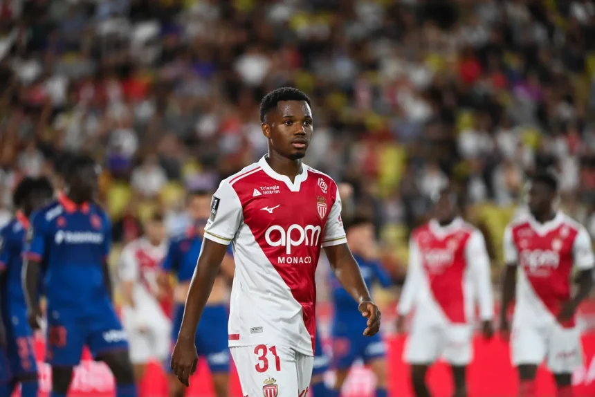Ansu Fati avec le maillot de l'AS Monaco - ICON SPORT