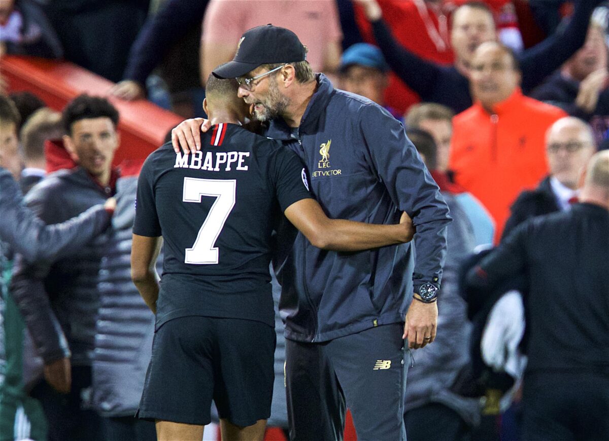 Jurgen Klopp et Kylian Mbappé