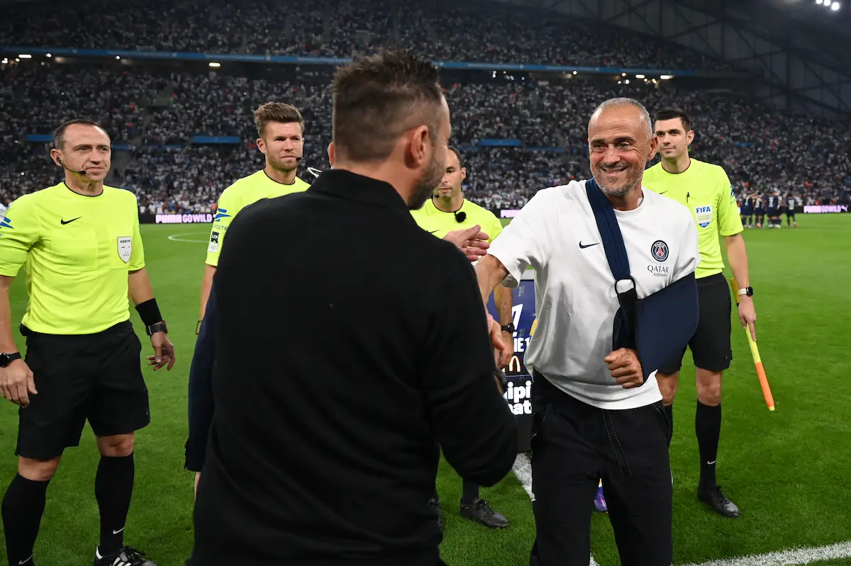 PSG - OM : Le programme des 2 équipes avant le Trophée des champions Roberto De Zerbi et Luis Enrique