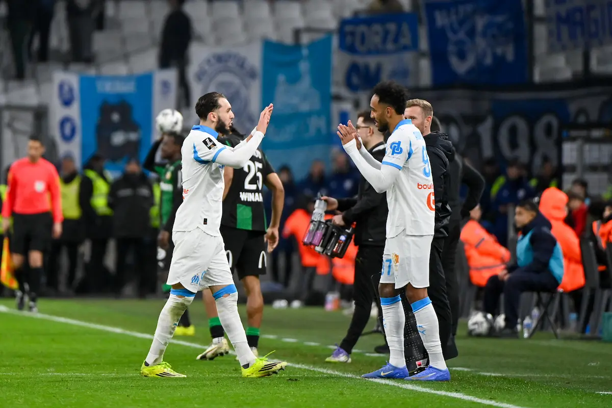 Pierre-Emerick Aubameyang et Amine Gouiri