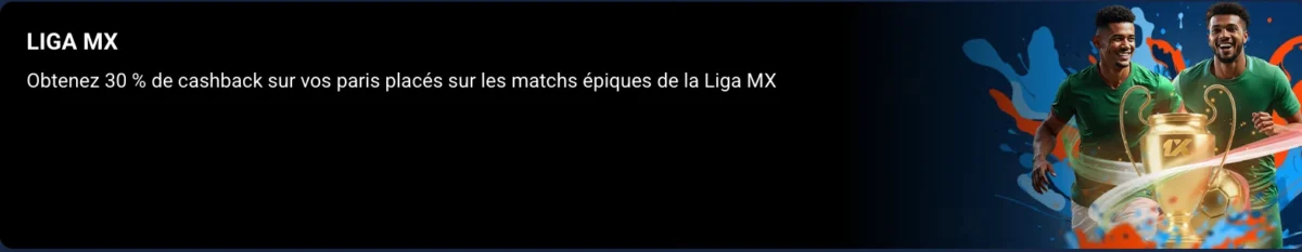 bonus 1xBet liga MX